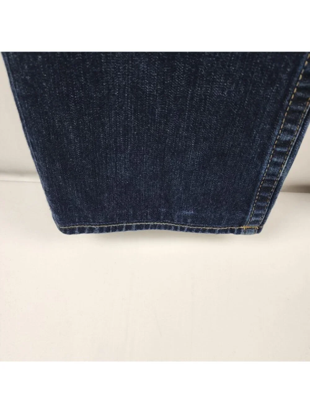 True Religion Jeans Mens 38 Ricky Flap Straight Blue M24859P43 Altered Hem Waist